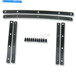 Windshield tBXVF[hubNER[eBOXeX/IvṼXgbv - MEM0915 Memphis Shades Black E-Coated Stainless Replacement/Optional Straps - MEM0915
