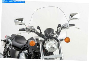 Windshield Yamaha Raider 1900Stryker 1300 - NA17 "Viper WindShield W /n[hEFA Yamaha Raider 1900 & Stryker 1300 - Clear 17" Viper Windshield w/Black Hardware