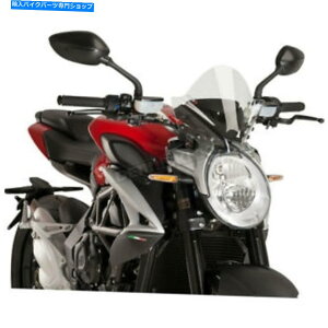 Windshield vCOnCeNiNA̐VX|[cEChV[h - 9011W Puig Hi-Tech Parts Clear Naked New Generation Sport Windshield - 9011W
