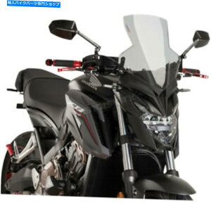 Windshield Puig Hi-TechǐyʉVX|[c̃tgKX - 9687H Puig Hi-Tech Parts Light Smoke Naked New Generation Sport Windshield - 9687H