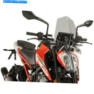 Windshield Puig Hi-TechǐyʉVX|[c̃tgKX - 9514H Puig Hi-Tech Parts Light Smoke Naked New Generation Sport Windshield - 9514H