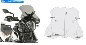 Windshield KTM 890�A�h�x���`���[2021�X�N���[���X���[�N����̃t�����g�K���XGIVI 7710D�E�B���h�X�N���[�� KTM 890 ADVENTURE 2021 SCREEN smoked specific Windshield Givi 7710D WINDSCREEN�y���s�A���i�z