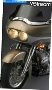 Windshield �n�[���[�t���̂��߂̃i�V���i���T�C�N��VSTREAM Low Windshield - �_�[�N�O���[ - N20423 National Cycle VStream Low Windshield for Harley FLTR - Dark Gray - N20423�y���s�A���i�z
