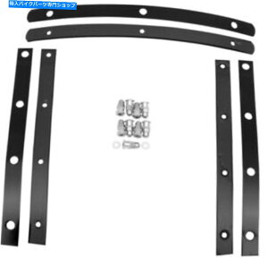 Windshield �����t�B�X�V�F�[�h9�{���g - �������t�B�X�X�����E�C���h�V�[���h�X�g���b�vMEM0916 Memphis Shades 9 Bolts - Black Memphis Slim Windshield Straps MEM0916�y���s�A���i�z