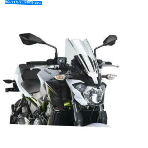 Windshield Puig Hi-TechiNA̐Vc[OEBhXN[ - 9369W Puig Hi-Tech Parts Clear Naked New Generation Touring Windscreen - 9369W