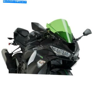 Windshield Puig Hi-Techi΂̃[VOtgKX - 3177V Puig Hi-Tech Parts Green Racing Windshield - 3177V