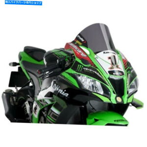 Windshield sOnCeNi_[NX[N[VOtgKX - 9849F Puig Hi-Tech Parts Dark Smoke Racing Windshield - 9849F