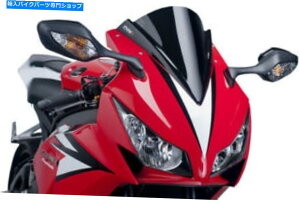 Windshield PUIG 5994N���[�V���O�E�B���h�X�N���[���u���b�N PUIG 5994N Racing Windscreen Black�y���s�A���i�z