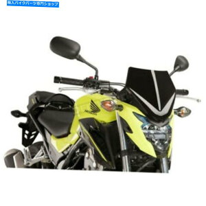 Windshield vCOnCeNp[cubNVX|[cEBhXN[ - 8923N Puig Hi-Tech Parts Black Naked New Generation Sport Windscreen - 8923N