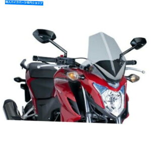 Windshield Puig Hi-TechỉVX|[c̃tg - 6437h Puig Hi-Tech Parts Smoke Naked New Generation Sport Windscreen - 6437H
