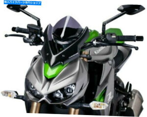 Windshield PUIG 7011F̐VX|[c̃tgXN[AÂ PUIG 7011F Naked New Generation Sport Windscreen, Dark Smoke