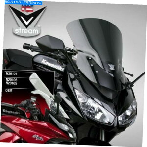 Windshield iViTCNVstreamFX|[cc[OEChV[h19.5 "Kawasaki Z1000SX National Cycle VStream Tinted Sport Touring Windshield 19.5" Kawasaki Z1000SX