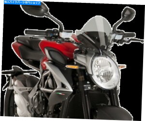 Windshield PUIG 9011HṼtgXP[10-1 / 2 "CgX[NtgKX Puig 9011H New Generation Windscreen 10-1/2" Light Smoke Windshield