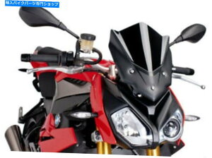 Windshield PUIG 7040N[VOEBhXN[ubN PUIG 7040N Racing Windscreen Black