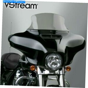 Windshield iViTCNVSTREAMc[OXN[9.5 "n[[tzXĝ߂̌yʂ̉ National Cycle VStream Touring Screen 9.5" Light Smoke For Harley FLHT FLHX