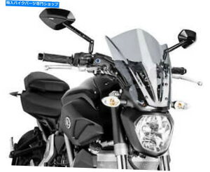 Windshield PUIG 7016H̎]Ԃ̃tgXN[̉̊ό PUIG 7016H Naked Bike Windscreens Smoke Touring