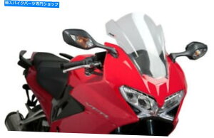 Windshield PUIG 7598W���[�V���O�E�B���h�X�N���[���N���A PUIG 7598W Racing Windscreen Clear�y���s�A���i�z