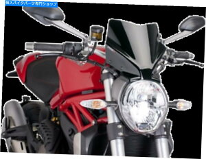 Windshield Puig 7013N̎]Ԃ̃tgXN[ubNX|[c PUIG 7013N Naked Bike Windscreens Black Sport