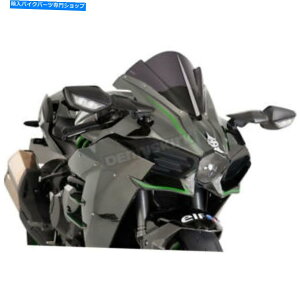 Windshield sOnCeNp[c_[NX[N[VOEBhXN[ - 7631F Puig Hi-Tech Parts Dark Smoke Racing Windscreen - 7631F