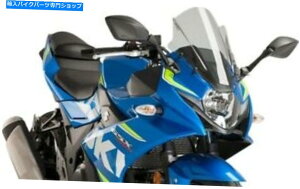 Windshield Puig 3mmレーシングフロントスケーンライトスモーク#9722hフィットスズキGSX250R 2018-2021 Puig 3mm Racing Windscreen Light Smoke #9722H fits Suzuki GSX250R 2018-2021