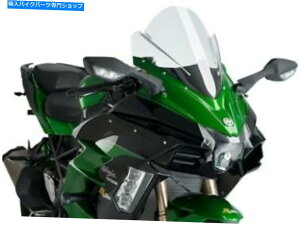 Windshield EH2 SX̂߂̓3mm[VOtgEBhXN[NA9704W Puig 3mm Racing Windscreen Clear #9704W for Kawasaki Ninja H2 SX