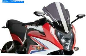 Windshield sMc[OtgXP[Â7595Fz_CBR650F / CBR650F ABS 2014-2015 Puig Touring Windscreen Dark Smoke #7595F Honda CBR650F/CBR650F ABS 2014-2015