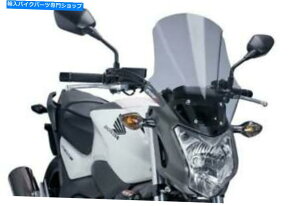 Windshield Puig Touring WindscreenCgX[Nz_NC750S 2014-2019 Puig Touring Windscreen Light Smoke Honda NC750S 2014-2019