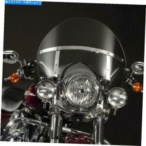 Windshield �n�[���[�t���̃��f�� - ���C�g�O���[ - N21440A National Cycle Chopped Windshield for Harley FLH Models - Light Gray - N21440A�y���s�A���i�z