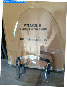 Windshield VOEM H-DO\ȃtgKX\tgI[XNAtBbg00-FXSTDf New OEM H-D Detachable Windshield Softail Deuce CLEAR Fits 00-Later FXSTD Models
