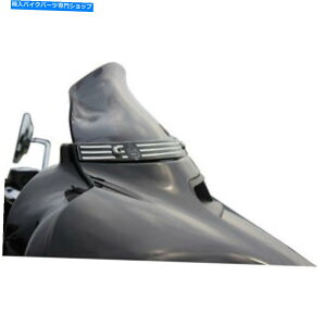 Windshield klock werkstA4 "Mark Smook Shook For Harley 2014-2017c[Of Klock Werks Flare 4" Dark Smoke Windshield for Harley 2014-2017 Touring Models