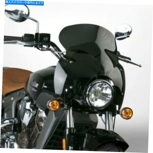 Windshield Ch̃XJEgN21605̂߂̃iViTCNEF[uQR_[NX[NtFAOtgKX National Cycle Wave QR Dark Smoke Fairing Windshield for Indian Scout N21605