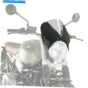 Windshield Puig Retrovision�m�[�Y�t�F�A�����O�u���b�N�N���A�X�N���[��BMW R 9��T�X�N�����u���[17 - 21 Puig Retrovision Nose Fairing Black Clear Screen BMW R Nine T Scrambler 17 - 21�y���s�A���i�z