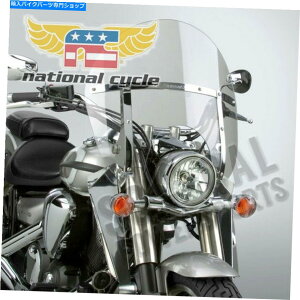 Windshield ���A�T�C�N��N21423�X�C�b�`�u���[�h�݂���؂�t�����g�K���X National Cycle N21423 SwitchBlade Chopped Windshield Clear