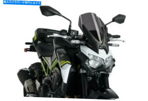 Windshield pCO_[NX[NVc[OXN[Z900 2020-2021 3841F Puig Dark Smoke New Generation Touring Screen Kawasaki Z900 2020-2021 3841F