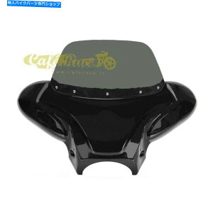 Windshield PlexiglassFٔƃobgEBÔ鍕i2014-2016j Batwing Shiny Black With Plexiglass Tinted Victory Judge (2014-2016)