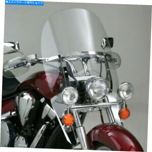 Windshield �N�C�b�N�����[�X�t���i�V���i���T�C�N���X�C�b�`�u���[�h2�A�b�v�N���A�t�����g�K���XN21137 National Cycle SwitchBlade 2-Up Clear Windshield with Quick Release N21137�y���s�A���i�z
