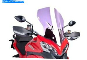 Windshield Puig 6491W�c�[�����O�E�B���h�X�N���[��DUCATI MULTISTRADA 1200 2013-2014�N���A Puig 6491W Touring Windscreen Ducati Multistrada 1200 2013-2014 Clear�y���s�A���i�z