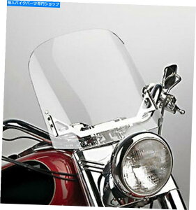 Windshield Flstŝ߂̃NAȏ_炩j̎qXvOJ[NVbNHB WindVest Harley 101430C 16" Clear For FLSTS Softail Bad Boy Springer Classic HB
