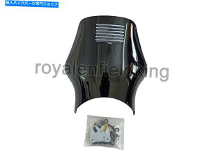 Windshield oqGT Continental 650C^[Zv^[650EBhXN[ubNCGtB[h Twins GT Continental 650 & Interceptor 650 Wind Screen Black For Royal Enfield