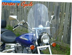 Windshield z_VhEXsbgVT 1100 C - NA22 "Windshield W / Chromen[hEFA Honda Shadow Spirit VT 1100 C - Clear 22" Touring Windshield w/Chrome Hardware