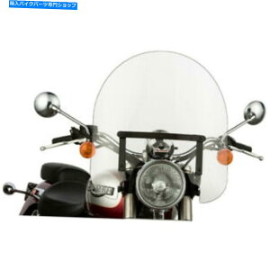 Windshield XbvXg[}NVbNEChV[h - 17C` - e[p[iubN/NAjSS-30-17CTQB Slipstreamer Classic Windshield - 17" - Tapered (Black / Clear) SS-30-17CTQB