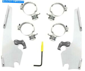 Windshield tBXVF[hbXtgKXgK[bN}EgLbgn[[[hX^[16-20 Memphis Shades Fats Slim Windshield Trigger-Lock Mount Kit Harley Roadster 16-20