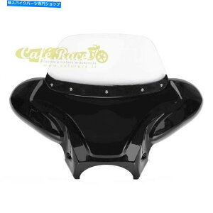 Windshield Plexiglass Clear Honda Rebel 500�ƃo�b�g�E�B���O����̂��鍕 Batwing Shiny Black With Plexiglass Clear Honda Rebel 500�y���s�A���i�z
