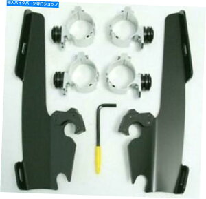 Windshield tBXVF[hMEB1949gK[bN}EgLbgpb/XEtgV[h - ubN Memphis Shades MEB1949 Trigger-Lock Mount Kit for Fats/Slim Windshields - Black
