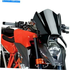 Windshield KTM 1290 2014 PUIGX|[cubNtgKX For KTM 1290 2014 Puig Generation Sport Naked Black Windshield