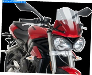 Windshield sM̐ṼtgKX̉ - 9999H PUIG Naked New Generation Windshield Light Smoke - 9999H