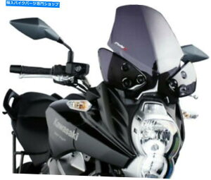 Windshield PUIG 5255F�c�[�����O�t�����g�X�P�[���Â��� PUIG 5255F Touring Windscreen Dark Smoke�y���s�A���i�z