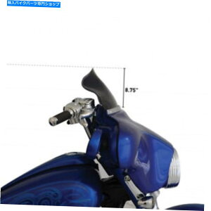 Windshield Klock werks 8.5 1996-2013�n�[���[�E�t�����hflhx�̂��߂̃_�[�N�X���[�N�t���A�t�����g�K���X Klock Werks 8.5 Dark Smoke Flare Windshield for 1996-2013 Harley FLHT FLHX�y���s�A���i�z