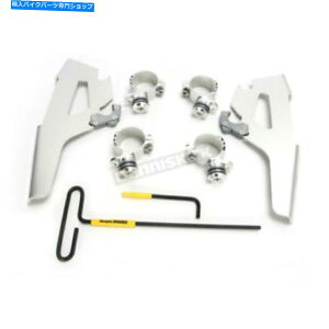 Windshield tBXVF[hVo[b/XȂc[gK[bNv[gLbg - MEK2021 Memphis Shades Silver Fats/Slims No-Tool Trigger-Lock Plate Kit - MEK2021