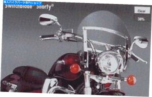 Windshield 2000-2014z_VT1100C2̂߂̍TCNXCb`u[hV[gtgKX National Cycle Switchblade Shorty Clear Windshield for 2000-2014 Honda VT1100C2